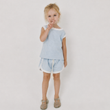 Mariel contrast trim tank and shorts set