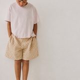 Ines printed corduroy short