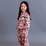 Rosy Rose Half-Snap Fleece Set
