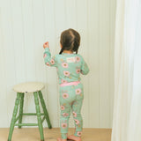 Green Bloom Pajama Set