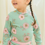 Green Bloom Pajama Set