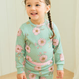 Green Bloom Pajama Set