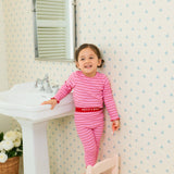 Cherry Stripe Pajama Set