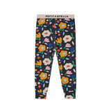Flower Garden Pima Blend Pajama Set - Black Floral
