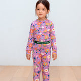 Flower Garden Pima Blend Pajama Set - Purple Floral