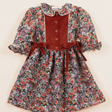 GWEN DRESS | RUST FLORAL