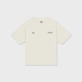 Oversized crew neck t-shirt with chest print
