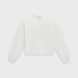 Mock neck cropped sweatshirt
