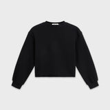 Mock neck cropped sweatshirt