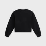 Mock neck cropped sweatshirt