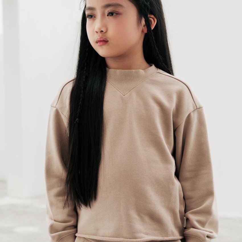 Organic Cotton Cropped Sweatshirt