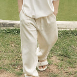 Organic Cotton Recycled Polyester Pleated Pant