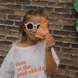 Kids Retro Sunglasses | White