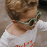 Kids Retro Sunglasses | Green