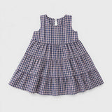 Nila tiered checked dress