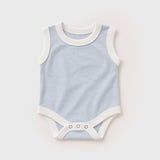 Mari contrast trim sleeveless onesie