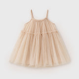 Celeste tiered tulle slip dress