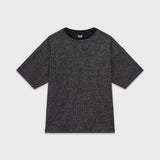 Cropped Glitter Ribbed T-Shirt