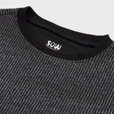 Cropped Glitter Ribbed T-Shirt