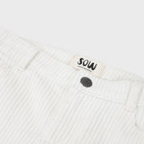 Corduroy straight leg pant