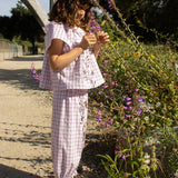 NICO PANT | GRAPE PLAID