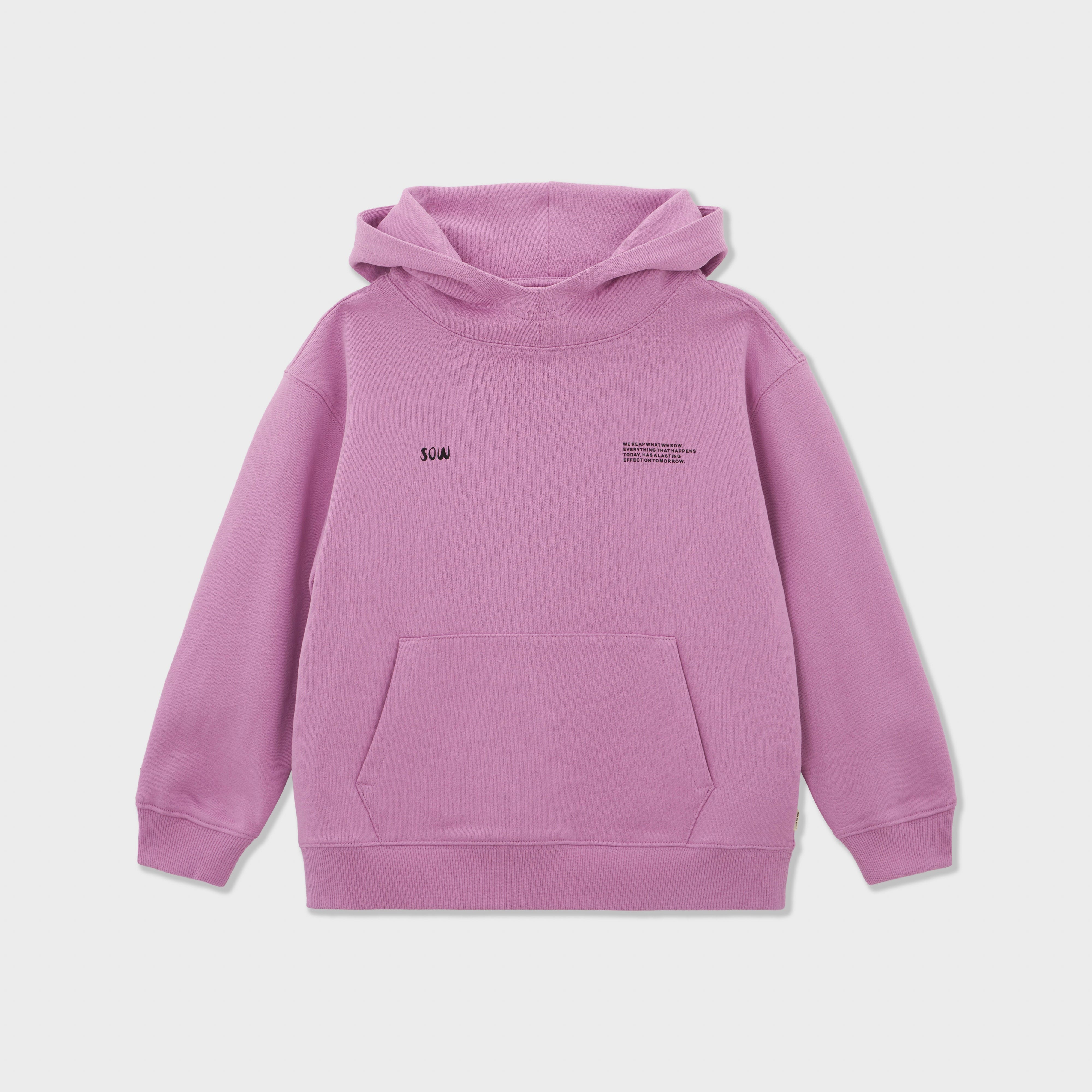 Relaxed Cotton Hoodie With Print