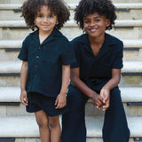 Organic Cotton Camp Collar Waffle Shirt