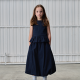 Seersucker peplum blouse