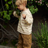Linus stripe knit sweatshirt