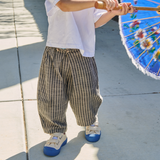 Keene linen stripe pant