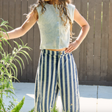 Marni wide stripe trouser