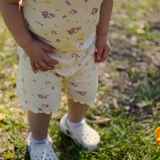 Soleil waffle floral tank and short set