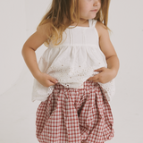 Amelia plaid bubble shorts