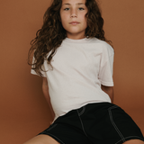 Maja basic short sleeve t-shirt with slits