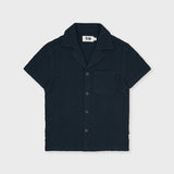 Organic Cotton Camp Collar Waffle Shirt