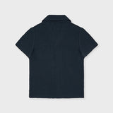 Organic Cotton Camp Collar Waffle Shirt