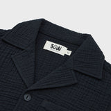 Organic Cotton Camp Collar Waffle Shirt