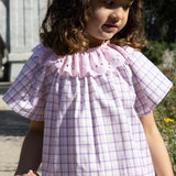 STELLA BLOUSE | GRAPE PLAID