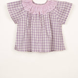 STELLA BLOUSE | GRAPE PLAID