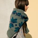 Jumper with flower motif