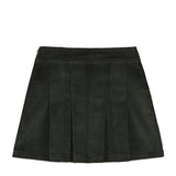 Corduroy pleated mini skirt