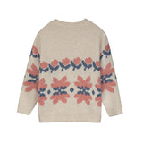 Jumper with flower motif