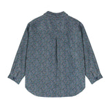Oversized printed corduroy overshirt