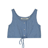 Cropped sleeveless top
