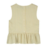 Striped peplum blouse