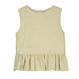 Striped peplum blouse