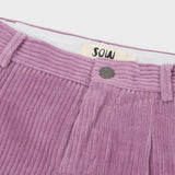 Organic Cotton Corduroy Double Pleated Wide Leg Pants
