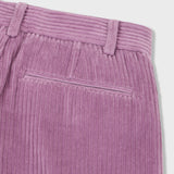 Organic Cotton Corduroy Double Pleated Wide Leg Pants