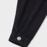 Organic Cotton Trucker Denim Jacket with Inset Sleeves