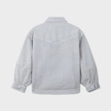 Organic cotton denim balloon shirt